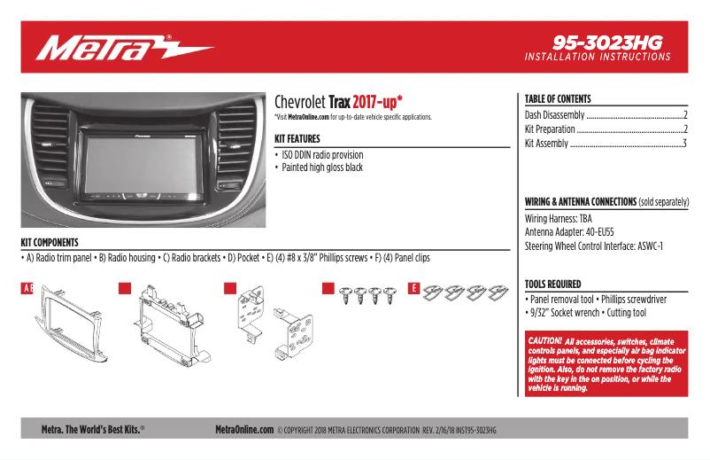 Página nº 1 - Manual de usuario Metra 95-3023HG