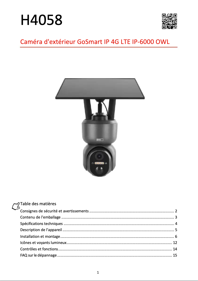 Página 1 del manual Manual de usuario Emos H4058