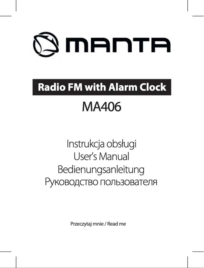 Página 1 del manual Manual de usuario Manta MA406