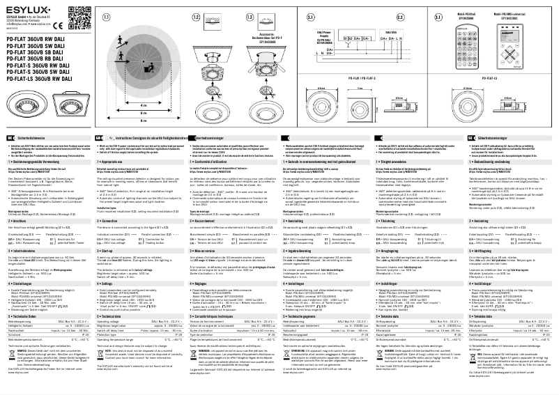 Imagen de la primera página del manual del dispositivo PD-FLAT 360i/8
