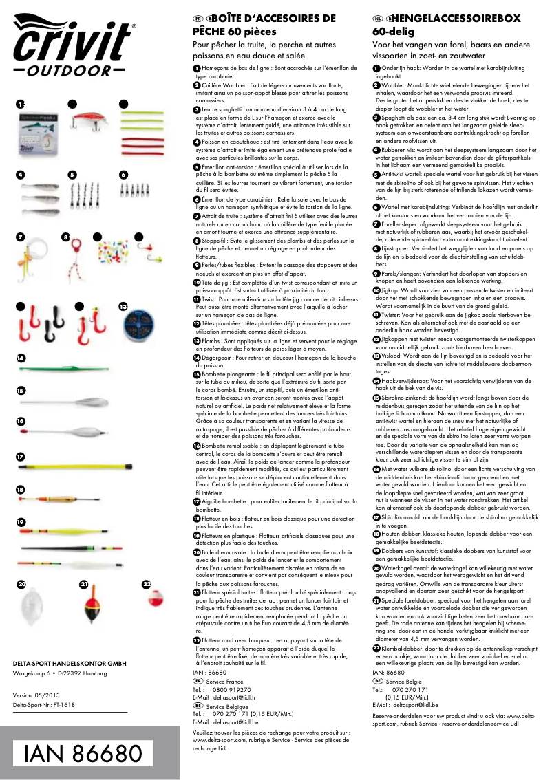 Página 1 del manual Manual de usuario Crivit IAN 86680