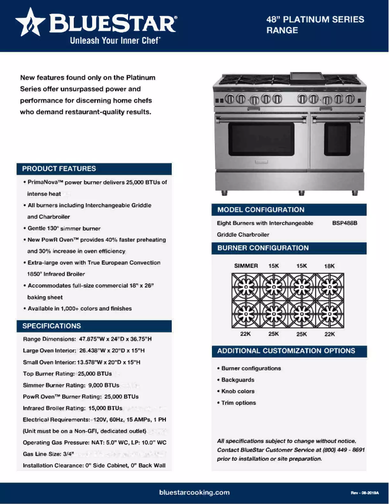 Imagen de la primera página del manual del dispositivo BSP488BCPLT