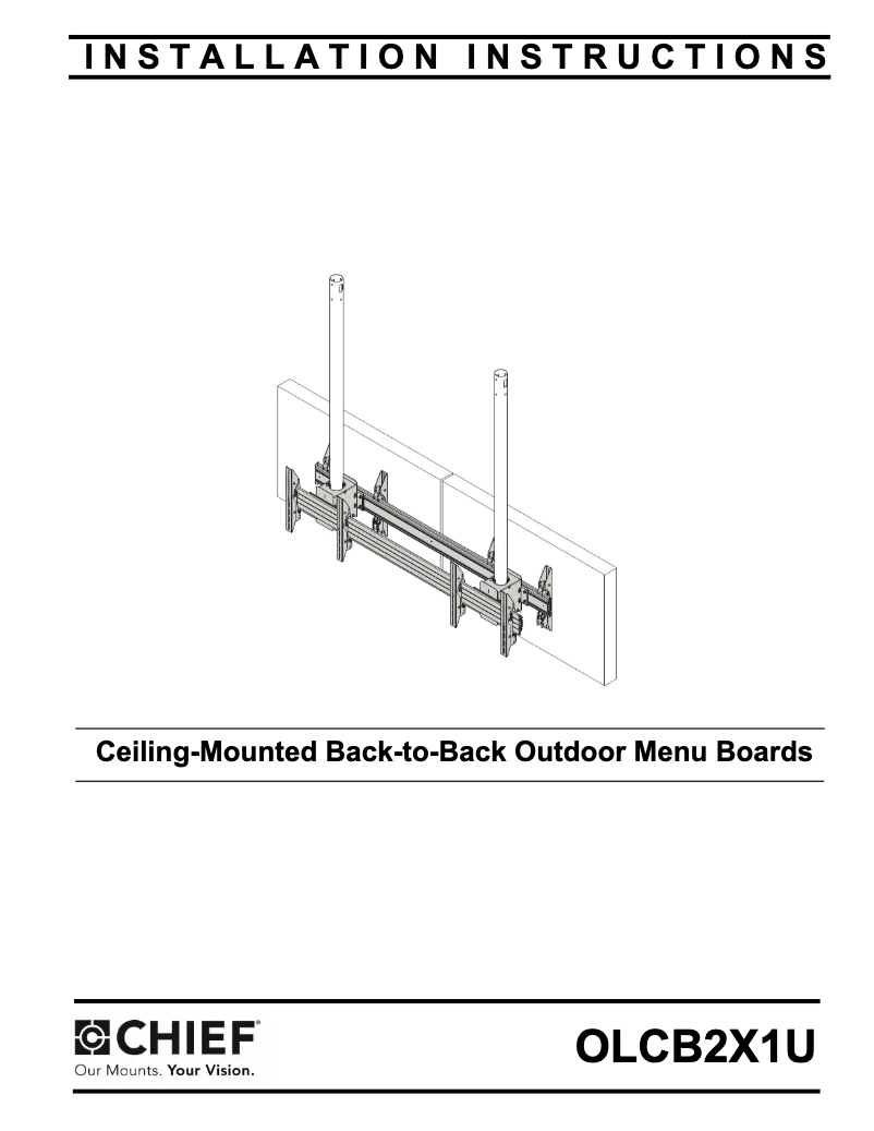 Página 1 del manual Manual de usuario Chief OLCB2X1U