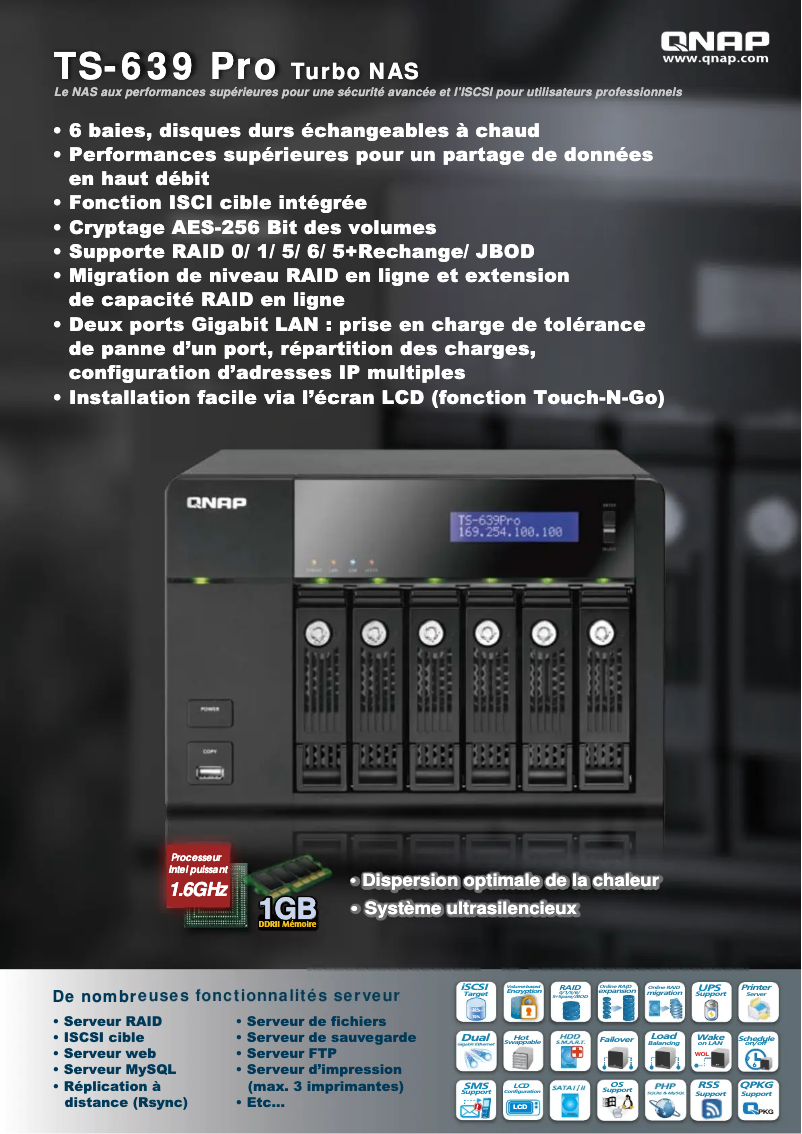 Imagen de la primera página del manual del dispositivo TS-639 Pro