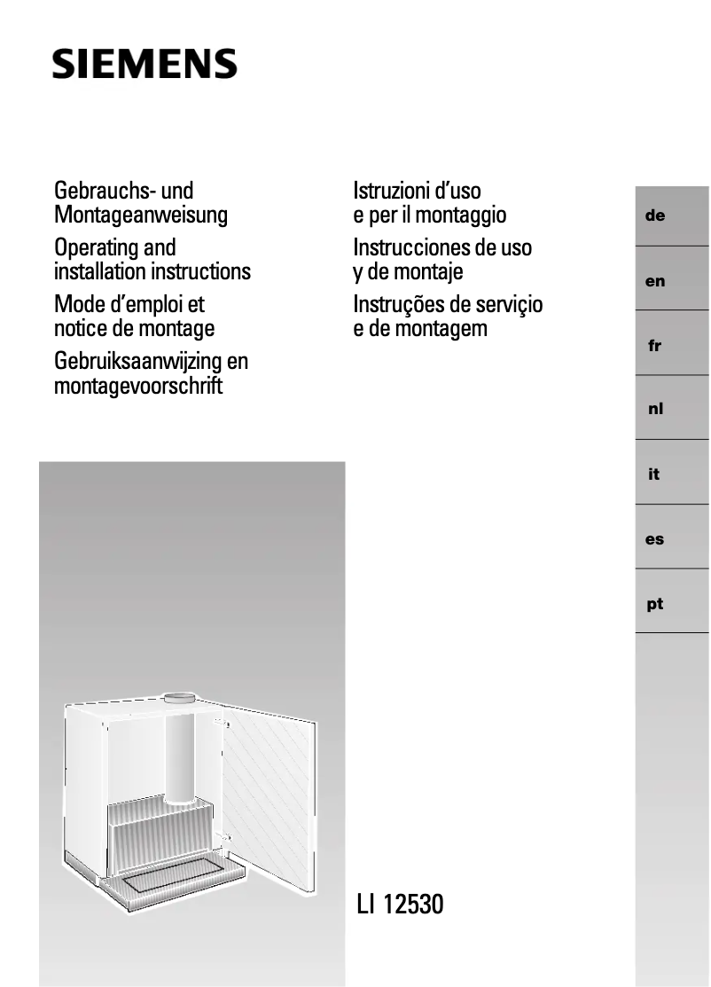 Imagen de la primera página del manual del dispositivo LI12530