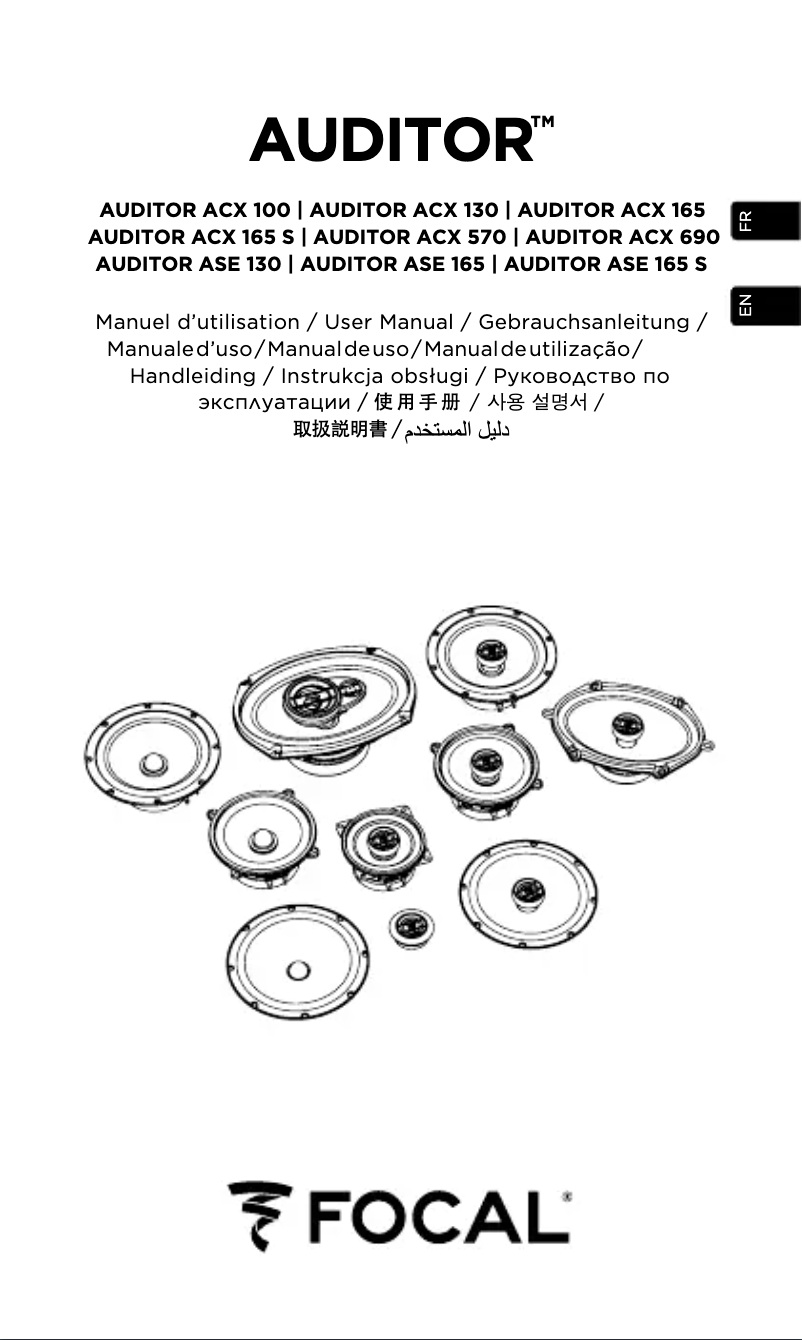 Página 1 del manual Manual de usuario Focal ACX 165