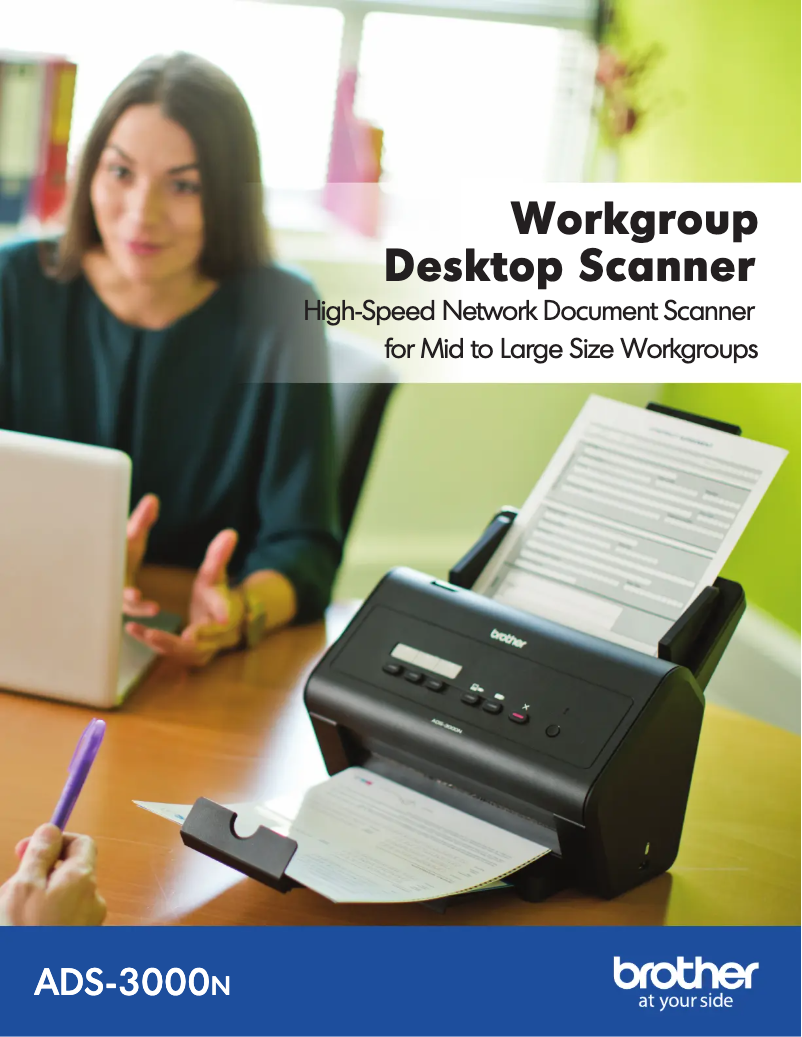 Página 1 del manual Manual de usuario Brother ImageCenter ADS-3000n
