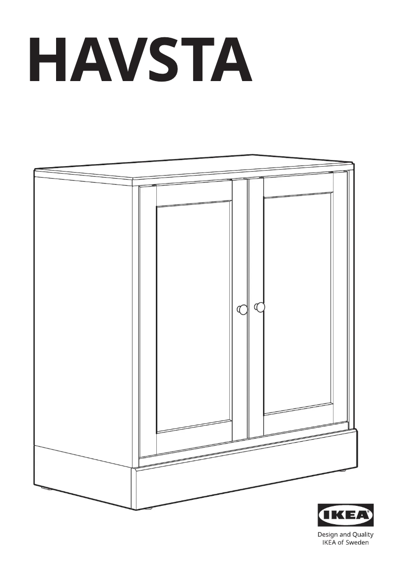 Página 1 del manual Manual de usuario Ikea HAVSTA 504.151.96