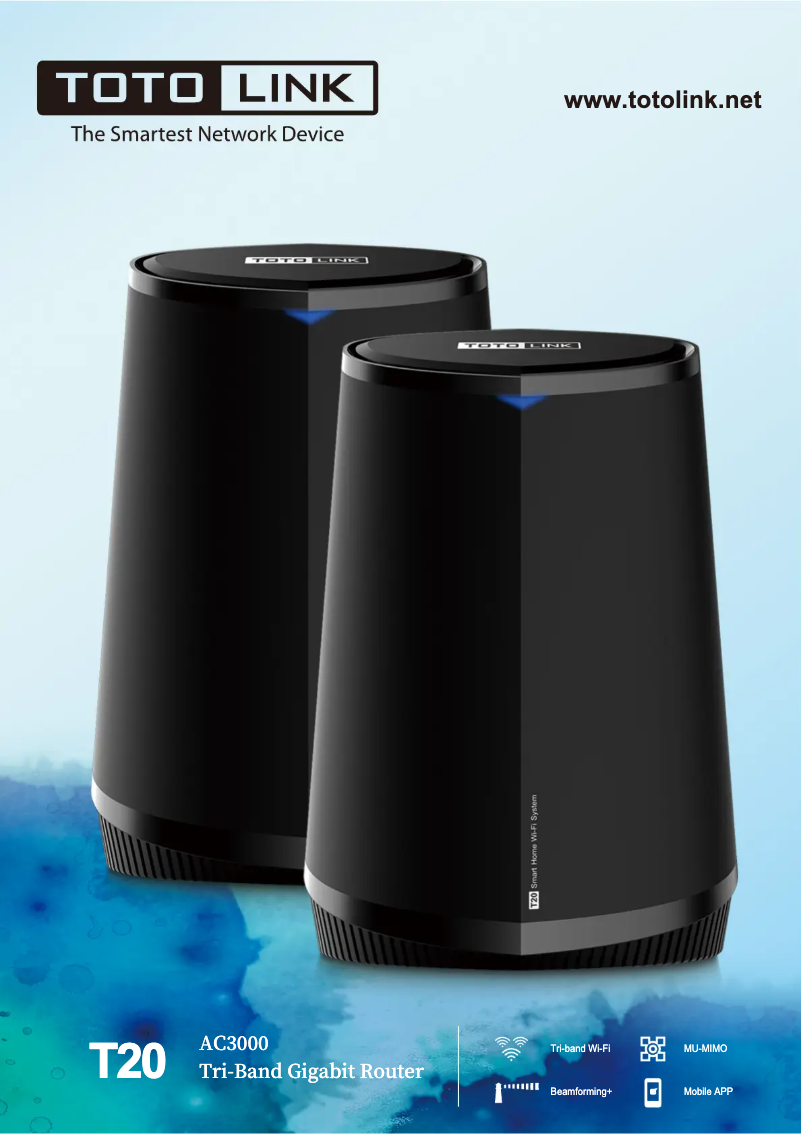 Imagen de la primera página del manual del dispositivo T20