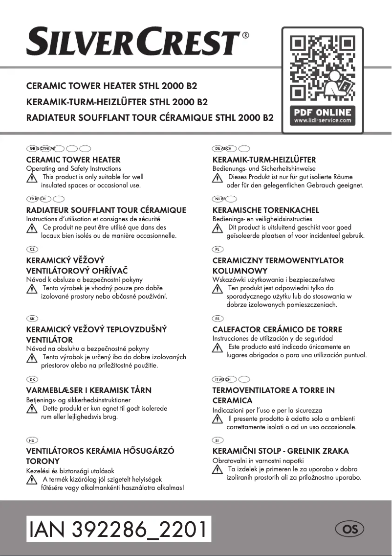 Imagen de la primera página del manual del dispositivo STHL 2000 B2