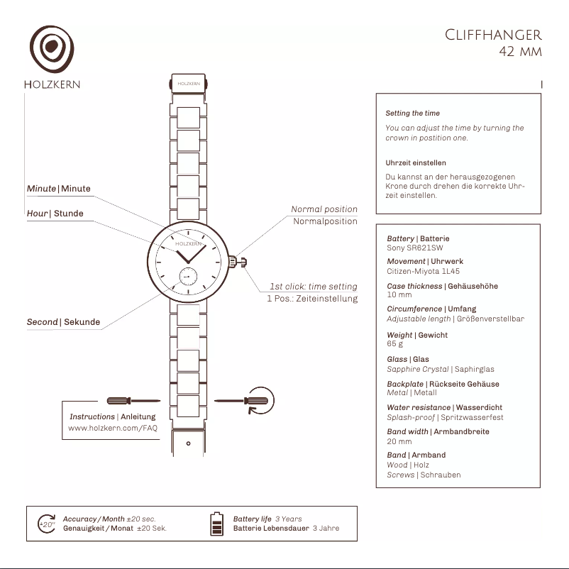 Imagen de la primera página del manual del dispositivo Parus