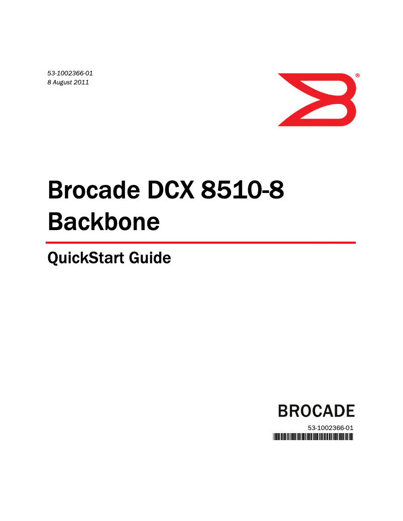 Imagen de la primera página del manual del dispositivo PowerConnect B-DCX-4s