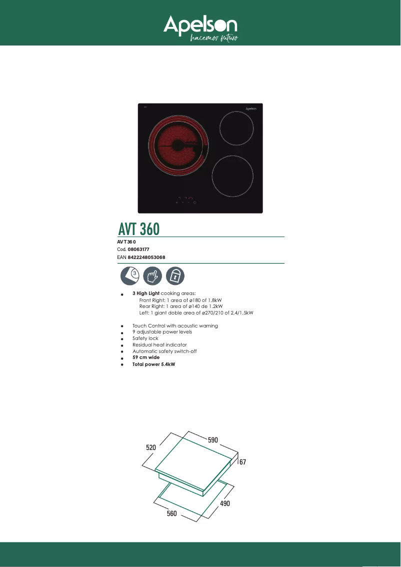 Página 1 del manual Manual de usuario Apelson AVT 360