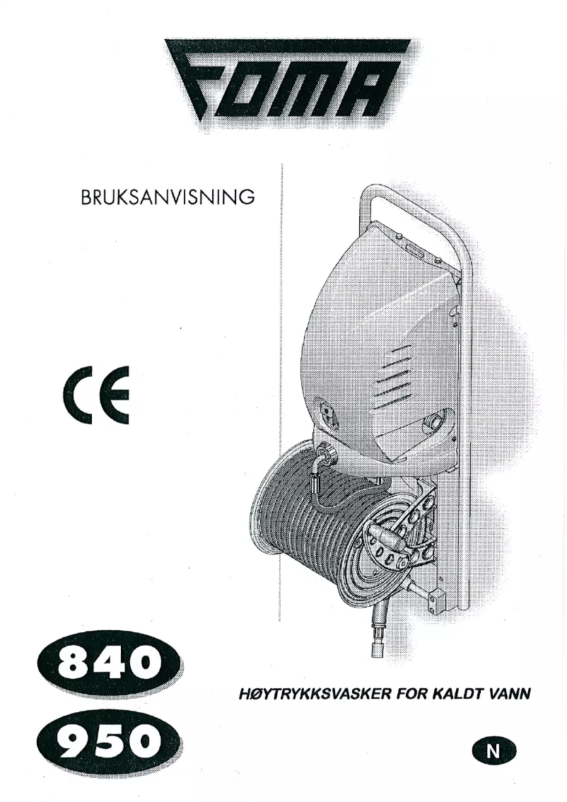 Página nº 1 - Manual de usuario FOMA 950