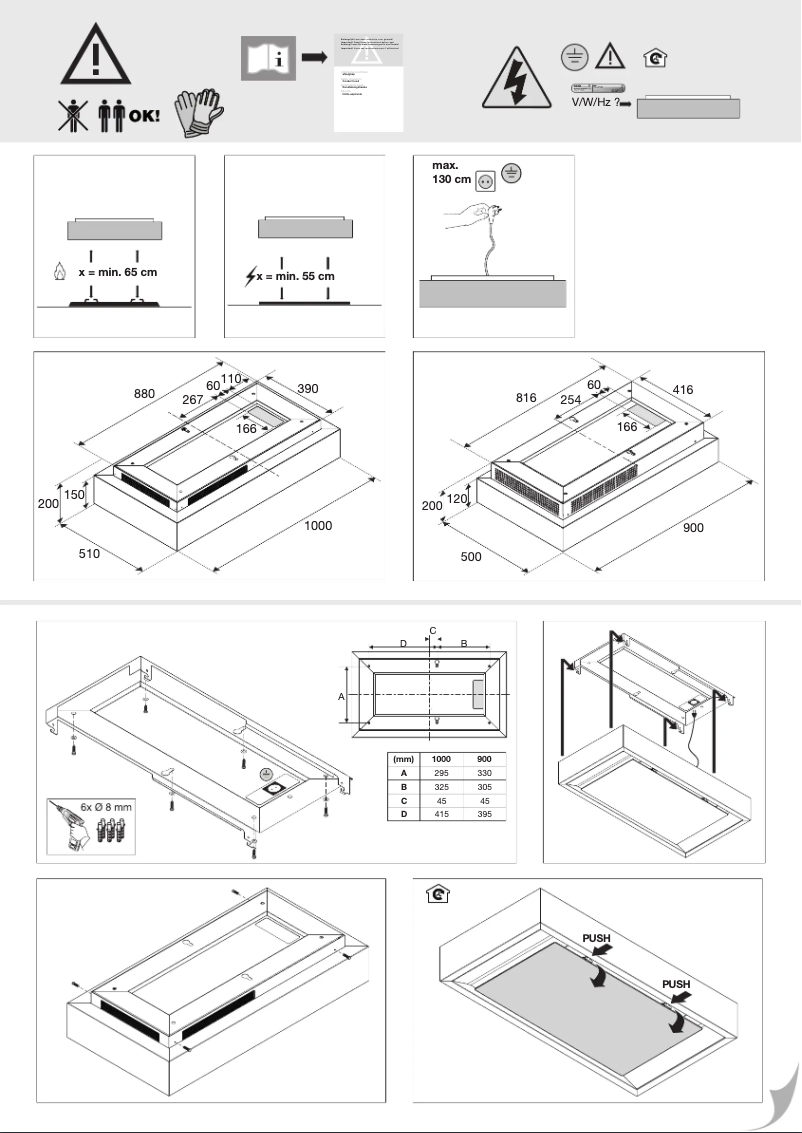 Página 1 del manual Guía de instalación Atag CU1050SMR