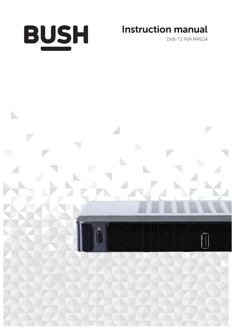 Imagen de la primera página del manual del dispositivo DVB-T2 PVR MPEG4