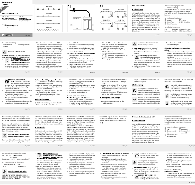 Página 1 del manual Manual de usuario Melinera IAN 289952
