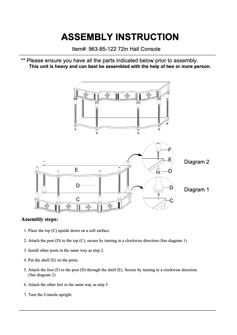 Página nº 1 - Manual de usuario Hooker 963-85-122
