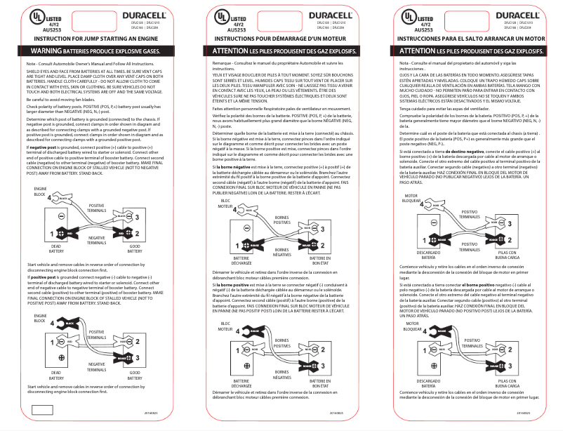Página 1 del manual Manual de usuario Duracell DRJC166