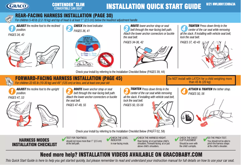 Imagen de la primera página del manual del dispositivo Contender Slim