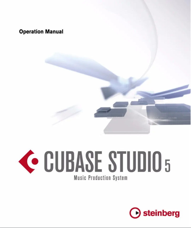 Imagen de la primera página del manual del dispositivo Cubase Studio 5