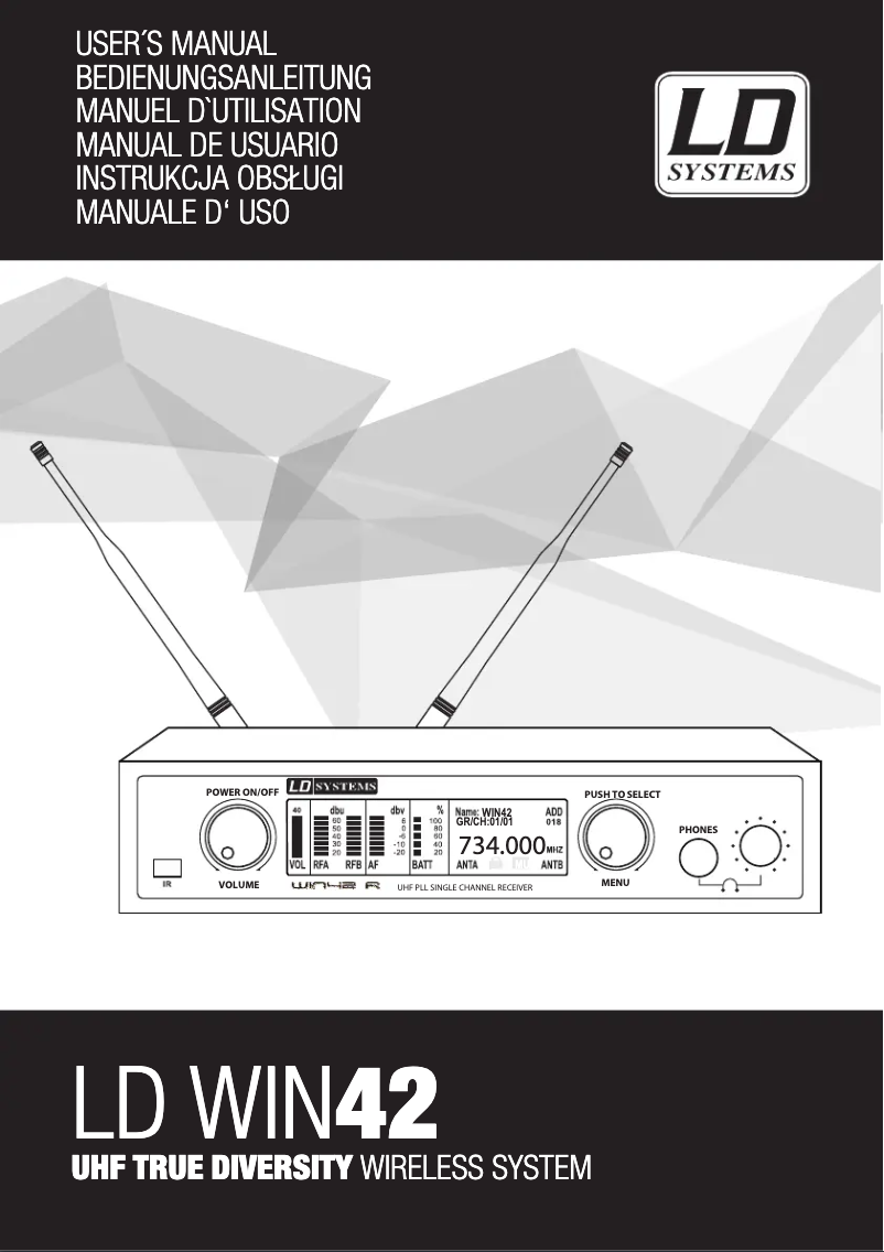Imagen de la primera página del manual del dispositivo WIN 42 HHC 2