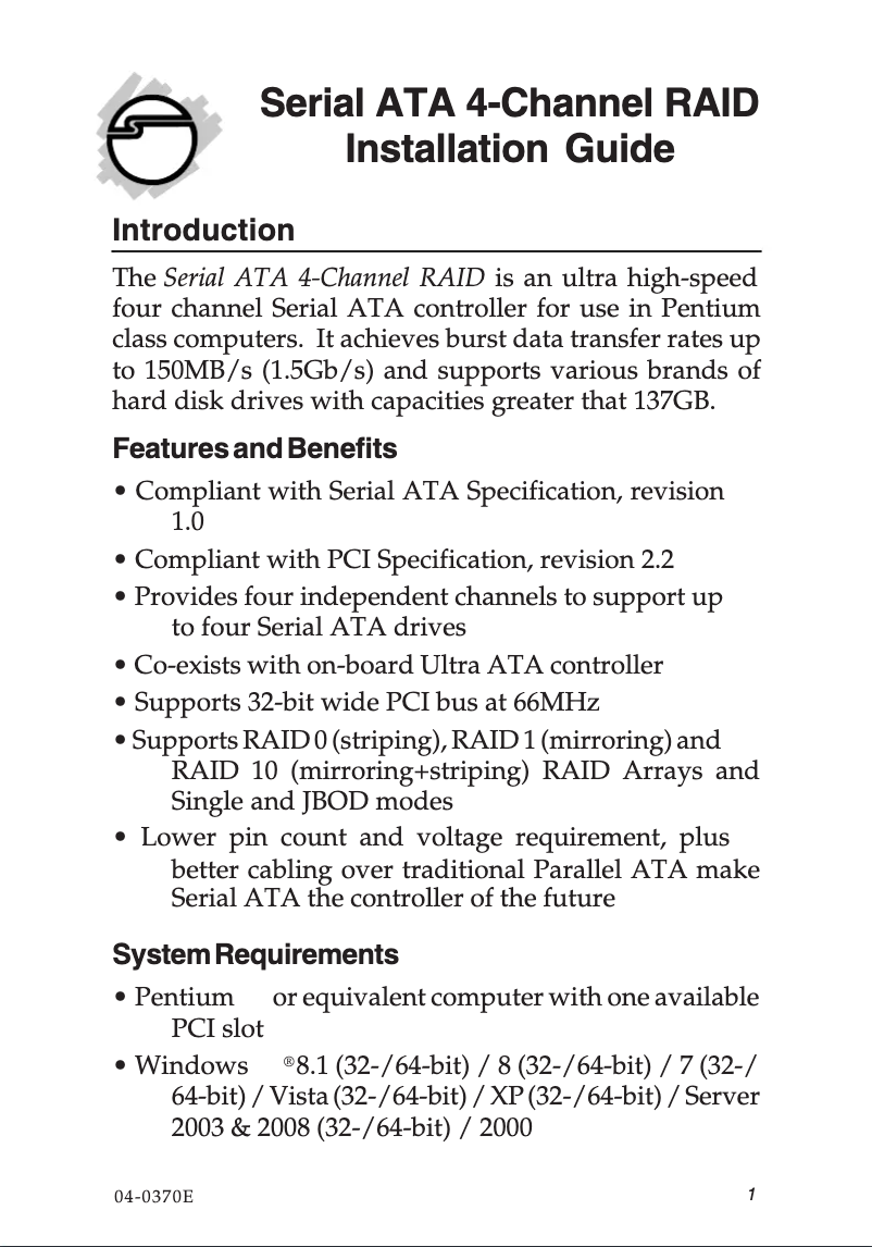 Imagen de la primera página del manual del dispositivo SC-SA4R12-S2