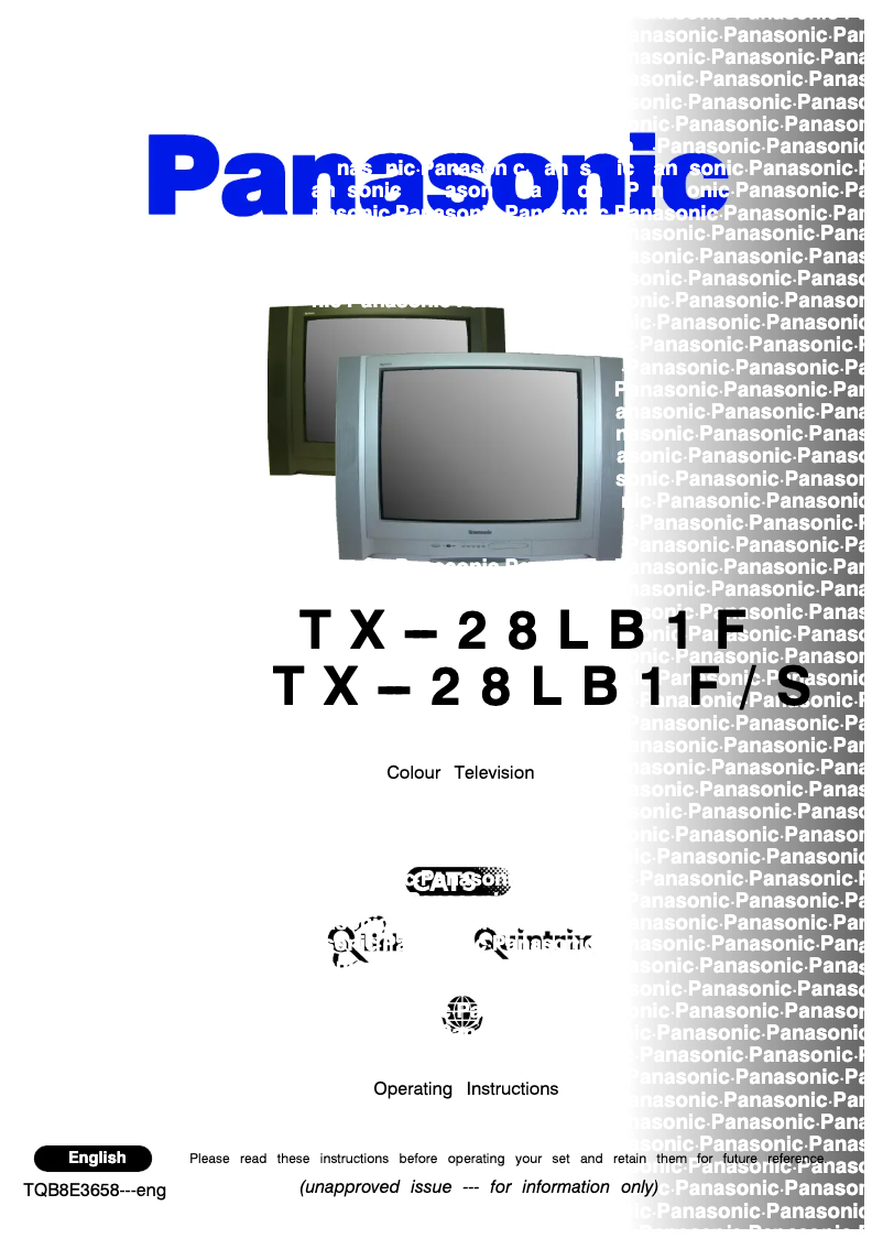 Imagen de la primera página del manual del dispositivo TX-28LB1F