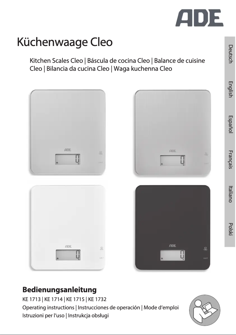 Imagen de la primera página del manual del dispositivo Cleo KE 1713