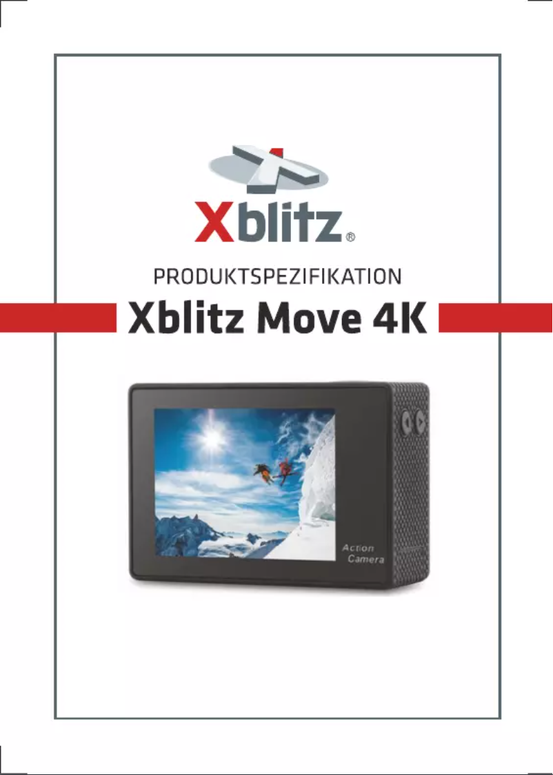 Página 1 del manual Manual de usuario Xblitz Move 4K