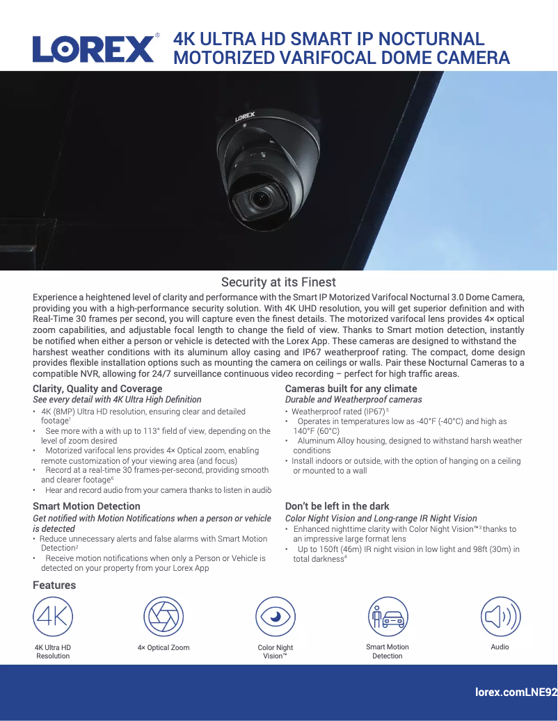 Imagen de la primera página del manual del dispositivo LNE9282B