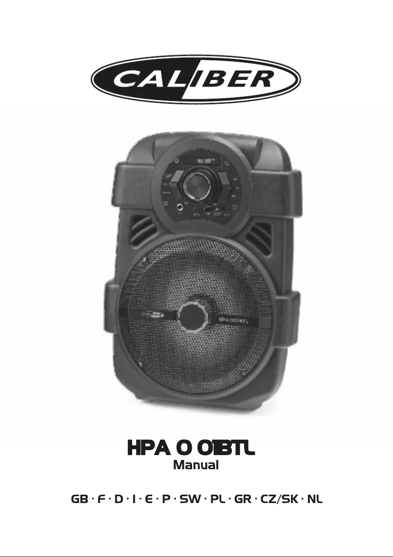 Página 1 del manual Manual de usuario Caliber HPA001BTL