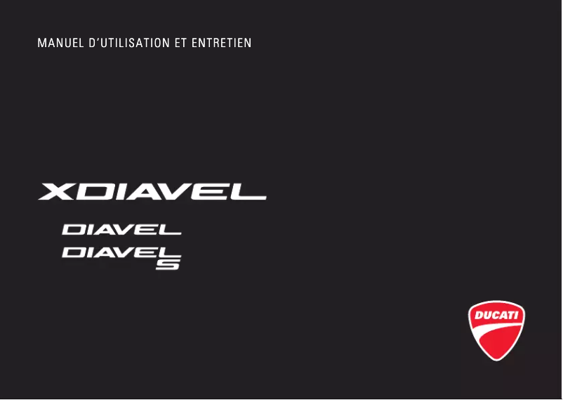 Imagen de la primera página del manual del dispositivo XDiavel S (2017)