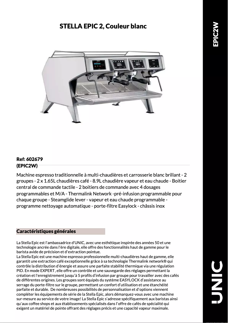 Imagen de la primera página del manual del dispositivo STELLA EPIC 2