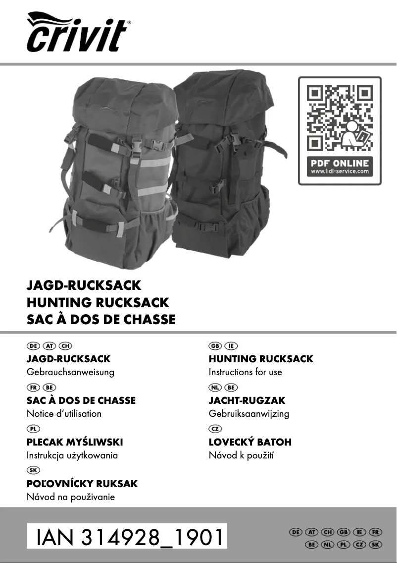 Página 1 del manual Manual de usuario Crivit IAN 314928