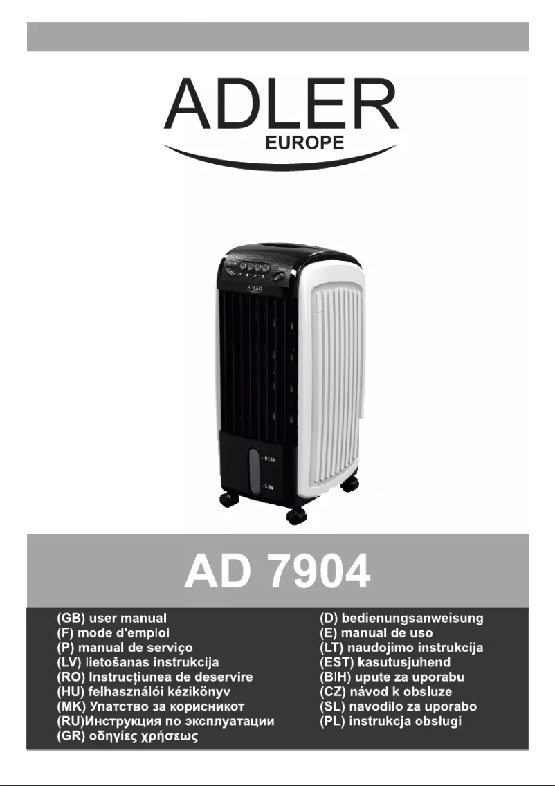 Página 1 del manual Manual de usuario Adler AD 7904