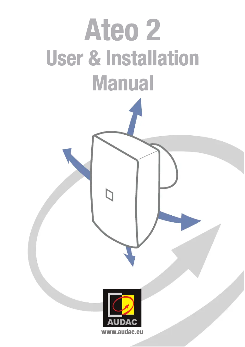 Página nº 1 - Manual de usuario Audac ATEO 2