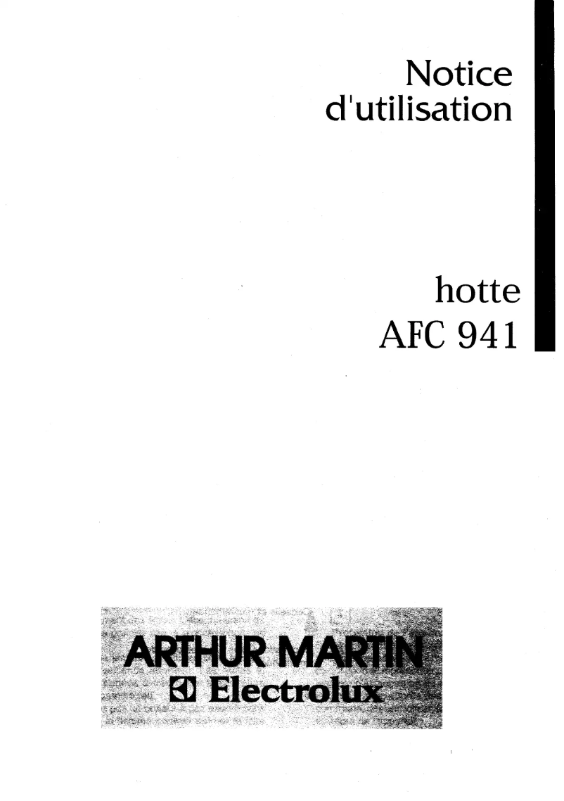 Imagen de la primera página del manual del dispositivo AFC941W