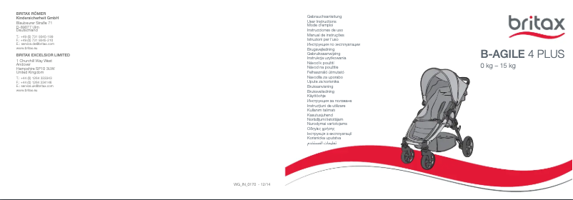 Imagen de la primera página del manual del dispositivo B-Agile 4 Plus