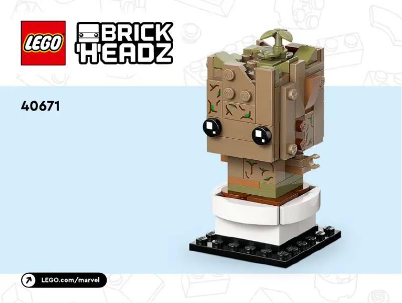 Página 1 del manual Manual de usuario Lego Brickheadz Potted Groot 0671