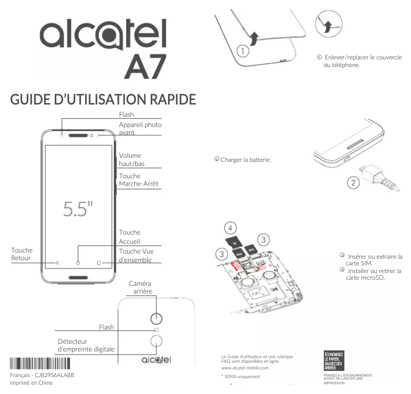 Página 1 del manual Manual de usuario Alcatel A7