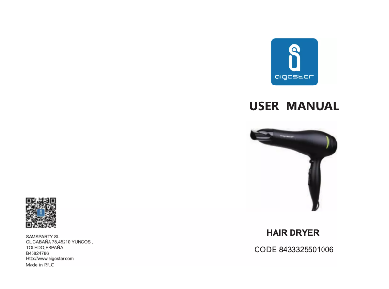 Imagen de la primera página del manual del dispositivo Hannah 32GPJ