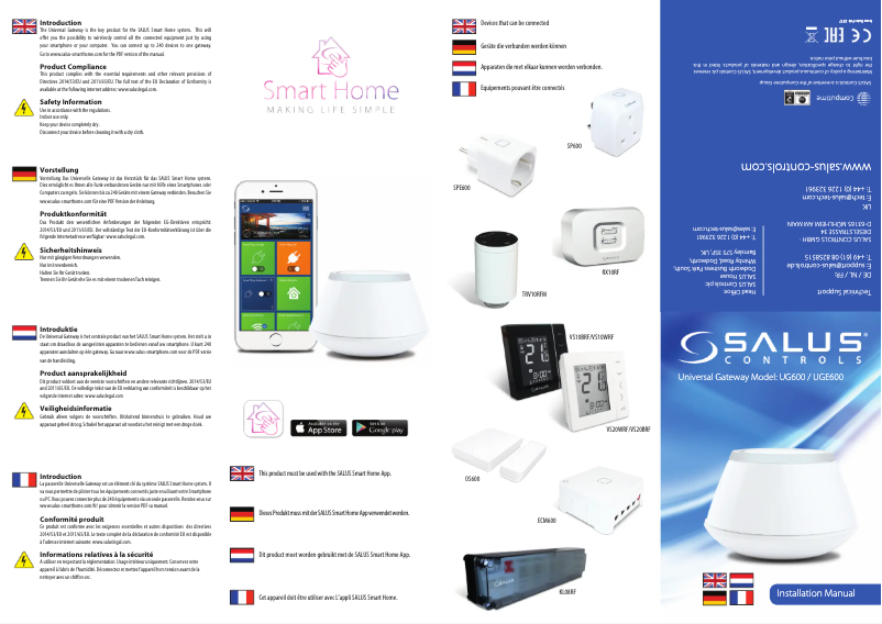 Página 1 del manual Manual de usuario Salus UG600