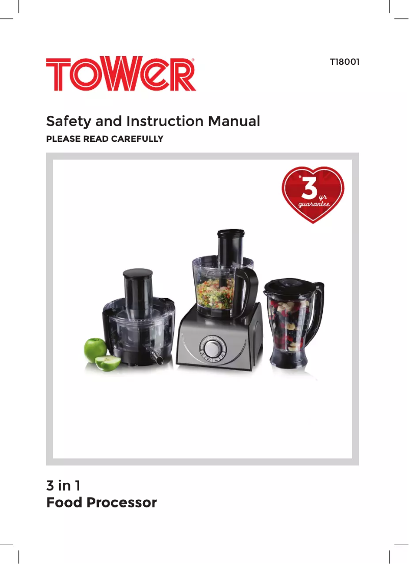 Página 1 del manual Manual de usuario Tower T18001
