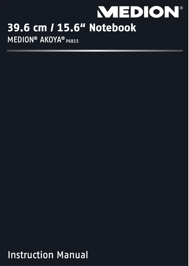 Imagen de la primera página del manual del dispositivo Akoya P6815
