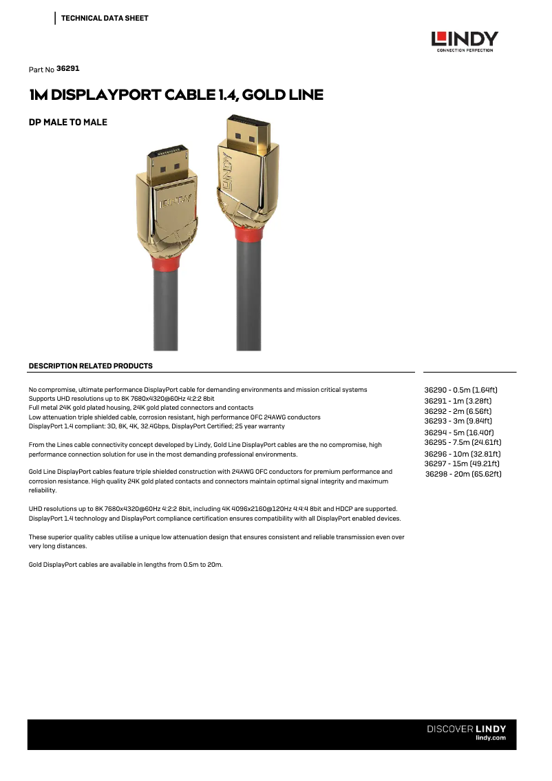 Página 1 del manual Manual de usuario Lindy 36291