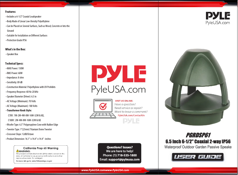 Página 1 del manual Manual de usuario Pyle PGRDSP61