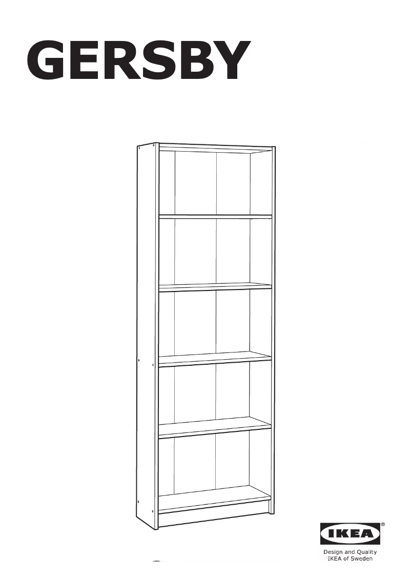 Página 1 del manual Instrucciones / montaje Ikea GERSBY