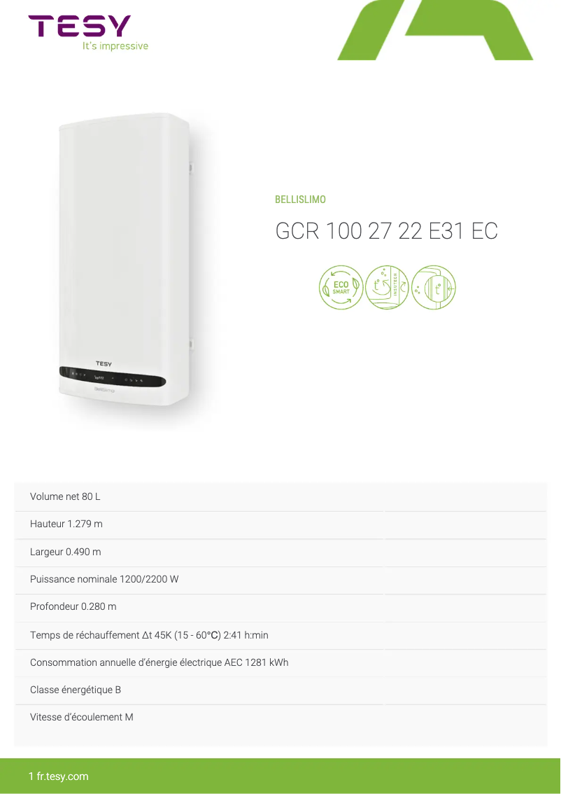 Imagen de la primera página del manual del dispositivo BelliSlimo 100