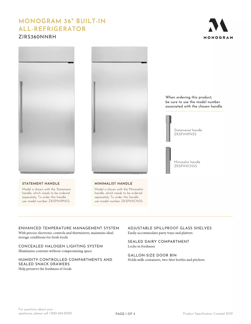 Imagen de la primera página del manual del dispositivo ZKSP1H1PNSS